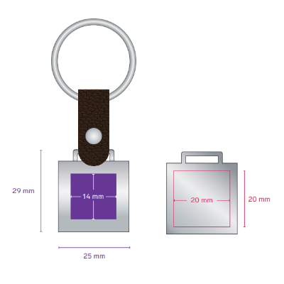 Porte-clés Presto dimensions