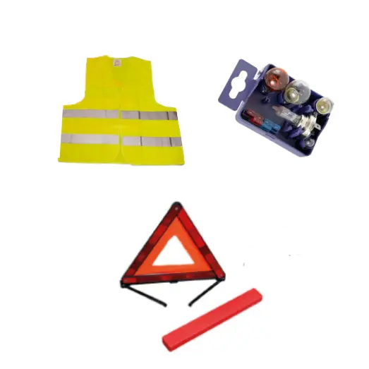 KIT de sécurité gilet – triangle – ampoules
